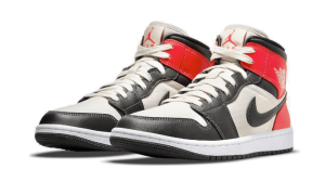 Nike Sko Air Jordan 1 Mid Light Orewood Brun
